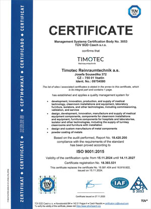 TIMOTEC - Certificate